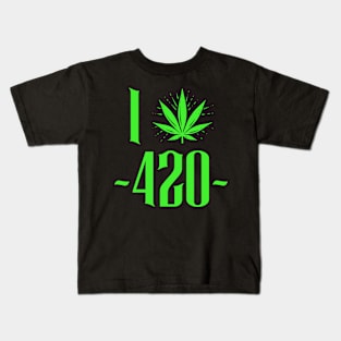 I weed 420 Kids T-Shirt